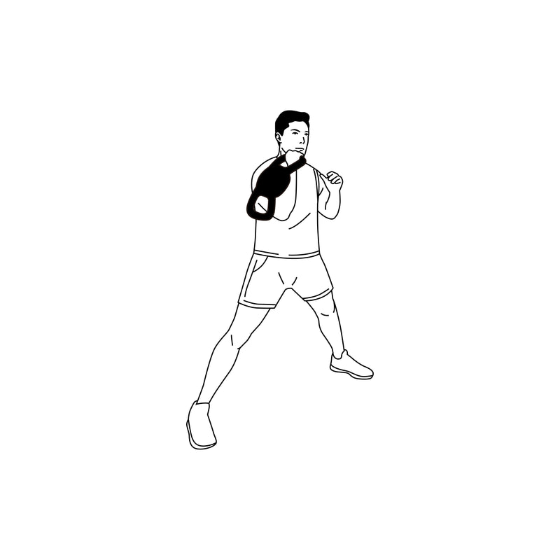 Front-Rack Side Lunge